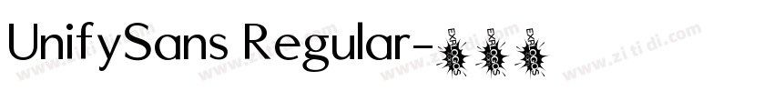 UnifySans Regular字体转换